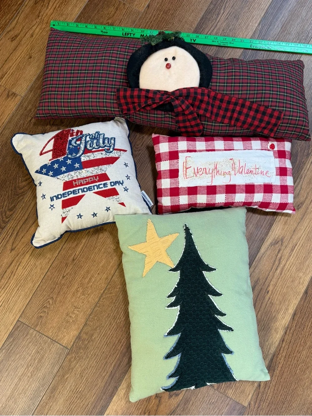 Home Accents assorted holiday pillows
